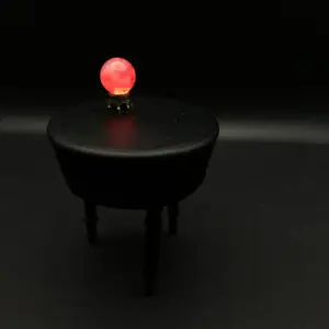 Gothic table with Lit Crystal Ball